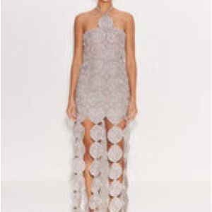 SIMON MILLER BEEP BEEP DRESS IN SATELLITE SILVER - S / SATELLITE SILVER